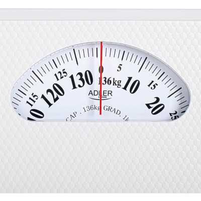 Adler Mechanical Bathroom Scale AD 8179w Maximum weight (capacity) 136 kg Accuracy 1000 g White