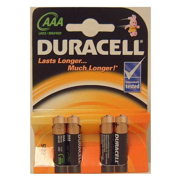 Duracell AAA/LR03 Alkaline Basic MN2400 4 vnt.