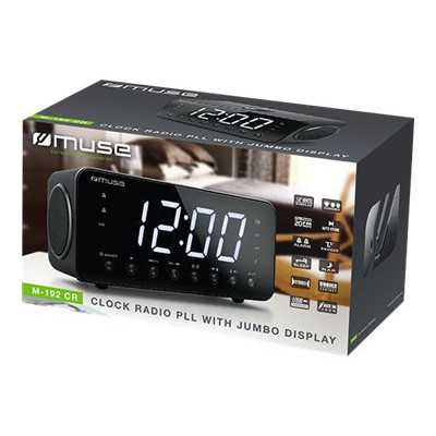 Muse Clock radio M-192CR Black