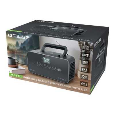 Muse Portable radio M-28DG Grey AUX in