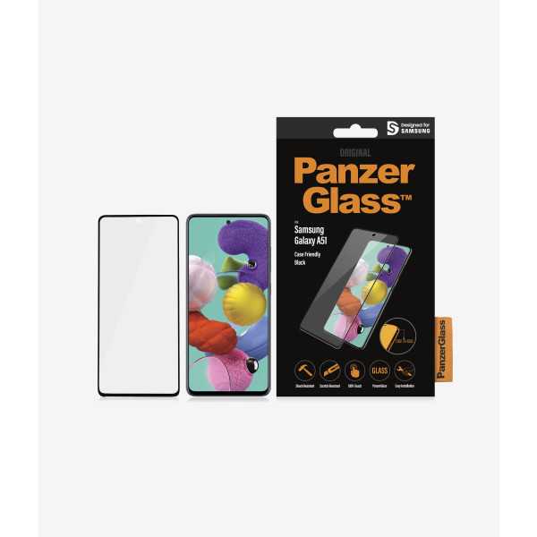 PanzerGlass Case Friendly Samsung For Samsung Galaxy A51 Black Clear Screen Protector