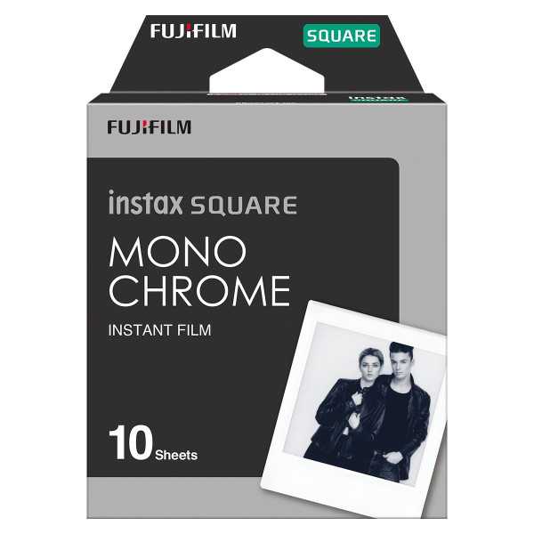 Fujifilm Instax Square Monochrome (10pl) Instant Film Quantity 10 86 x 72 mm Image area: 62 62 mm