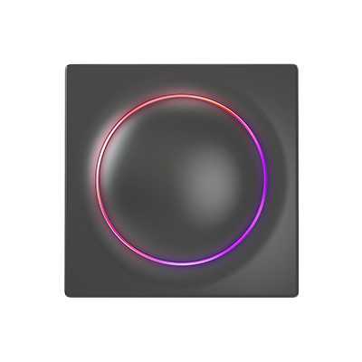 FIBARO Walli Switch, Black, Z-Wave EU Fibaro Walli Switch FGWDSEU-221-8 Black