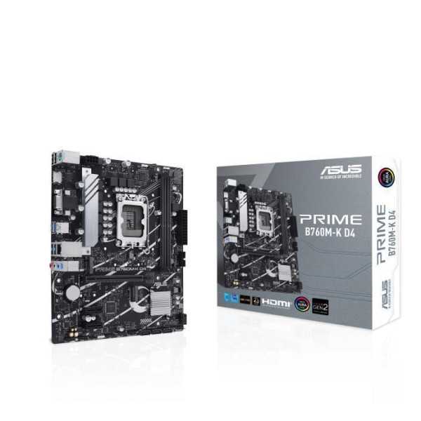 Pagrindinė plokštė|ASUS| Intel B760 Express|LGA1700|Micro-ATX|Atmintis DDR4|Atminties lizdai 2|2xPCI-Express 4.0 1x|1xPCI-Expres