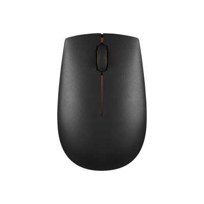 Lenovo Wireless Compact Mouse 300 2.4 GHz Wireless via Nano USB Optical Mouse 1 year(s) Black