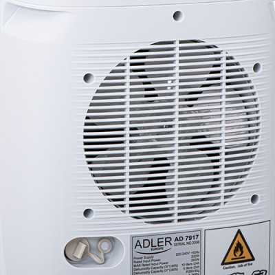 Adler Air Dehumidifier AD 7917 Power 200 W Suitable for rooms up to 60 m Water tank capacity 2.2 L White