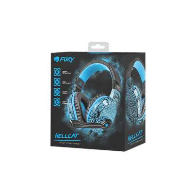 Fury Wired On-Ear Gaming Headset NFU-0863 Hellcat