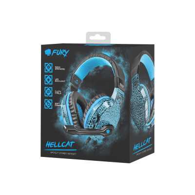 Fury Wired On-Ear Gaming Headset NFU-0863 Hellcat