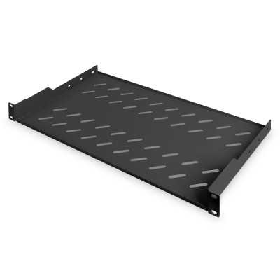 Digitus Fixed Shelf for Racks DN-19 TRAY-1-SW Black The shelves for fixed mounting can be installed easy on the two front 483 mm