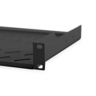 Digitus Fixed Shelf for Racks DN-19 TRAY-1-SW Black The shelves for fixed mounting can be installed easy on the two front 483 mm