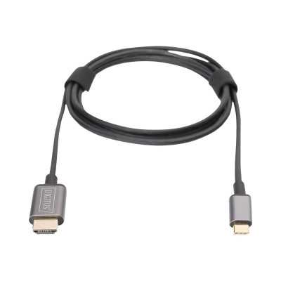 Digitus USB Type-C to HDMI Adapter DA-70821 1.8 m Black