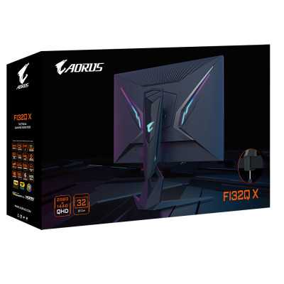 Gigabyte Gaming Monitor FI32Q X-EK 32 " IPS QHD 2560 x 1440 pixels 16:9 1 ms 400 cd/m Black HDMI ports quantity 2 240 Hz