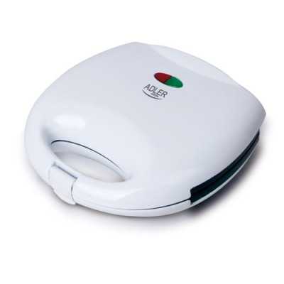 Adler Sandwich maker AD 301 750 W Number of plates 1 Number of pastry 2 White