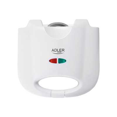 Adler Sandwich maker AD 301 750 W Number of plates 1 Number of pastry 2 White