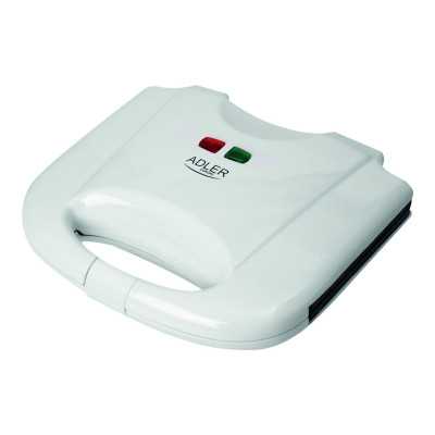 Adler Waffle maker AD 311 700 W Number of pastry 2 Belgium White