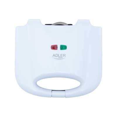 Adler Waffle maker AD 311 700 W Number of pastry 2 Belgium White