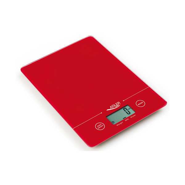 Adler Kitchen scales AD 3138 Maximum weight (capacity) 5 kg Graduation 1 g Red