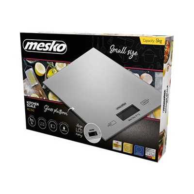 Mesko Kitchen Scales MS 3145 Maximum weight (capacity) 5 kg Graduation 1 g Display type LCD Silver