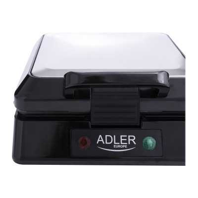 Adler Waffle maker AD 3036 1500 W Number of pastry 4 Belgium Black