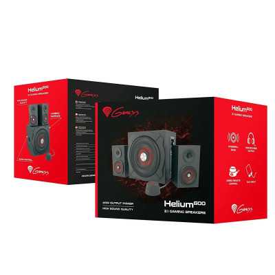 GENESIS Helium 610BT Computer Speakers, Wired, Bluetooth, Black Genesis Helium 610BT Computer Speakers Bluetooth Red/Black