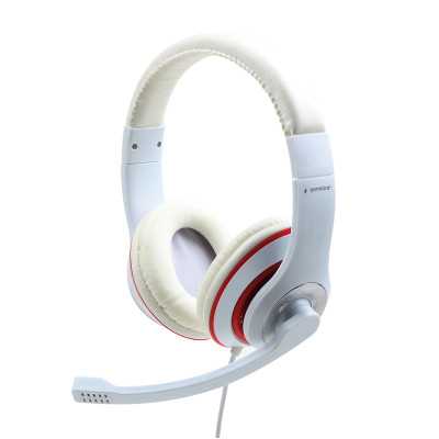 Gembird Stereo Headset MHS 03 WTRD White with Red Ring 3.5 mm Headset