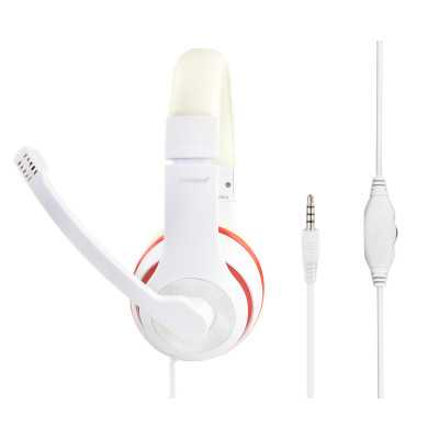 Gembird Stereo Headset MHS 03 WTRD White with Red Ring 3.5 mm Headset