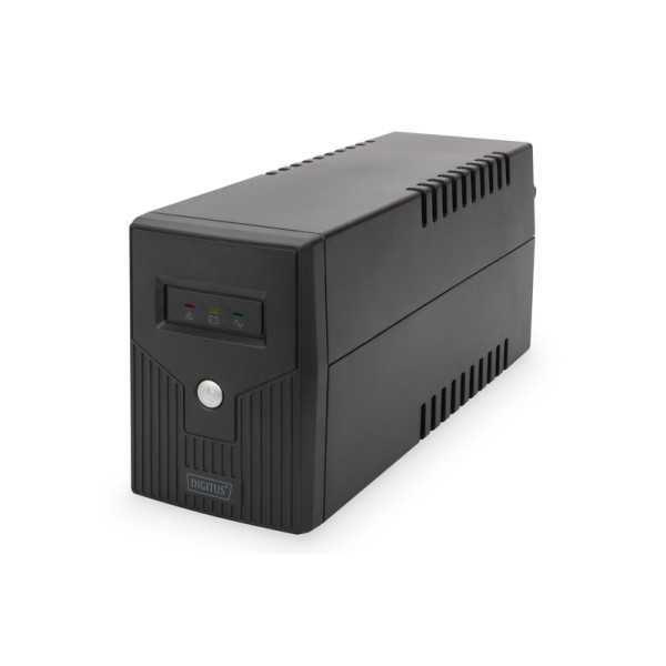 Digitus Line-Interactive UPS Line-Interactive UPS DN-170063, 600VA, 360W, 1x 12V/7Ah battery, 2x CEE 7/7 outlet, 2x RJ-11, 1x US