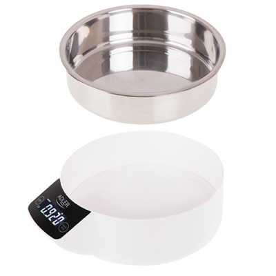 Adler Kitchen scale with a bowl AD 3166 Maximum weight (capacity) 5 kg Graduation 1 g Display type LCD White