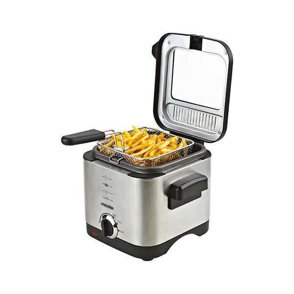 Mesko Deep Fryer MS 4910 Galia 900 W Talpa 1,5 L Sidabras