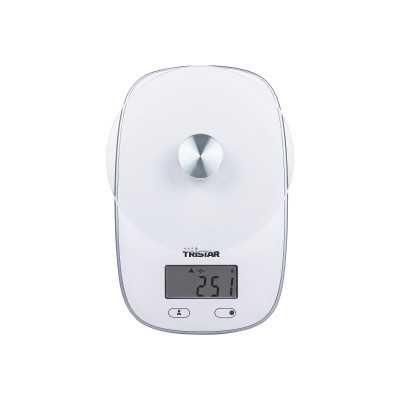 Tristar KW-2445 Kitchen scale, White Tristar Kitchen scales KW-2445 Maximum weight (capacity) 5 kg Graduation 1 g Display type L