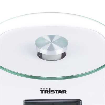 Tristar KW-2445 Kitchen scale, White Tristar Kitchen scales KW-2445 Maximum weight (capacity) 5 kg Graduation 1 g Display type L