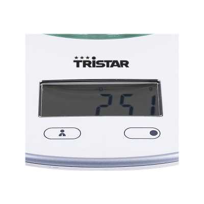 Tristar KW-2445 Kitchen scale, White Tristar Kitchen scales KW-2445 Maximum weight (capacity) 5 kg Graduation 1 g Display type L