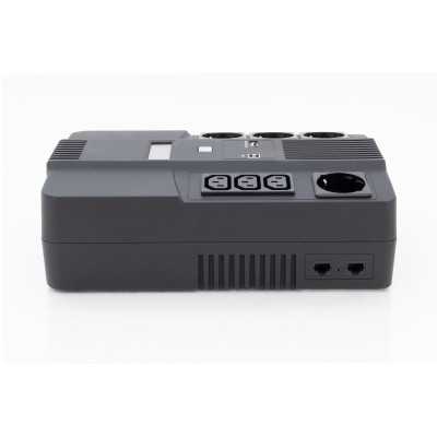 Digitus All-in-One UPS All-in-One UPS, 800VA/480W, LED 12V/9Ah x1, 4x CEE 7/7,3x IEC C13, USB, RJ45 800 VA 480 W