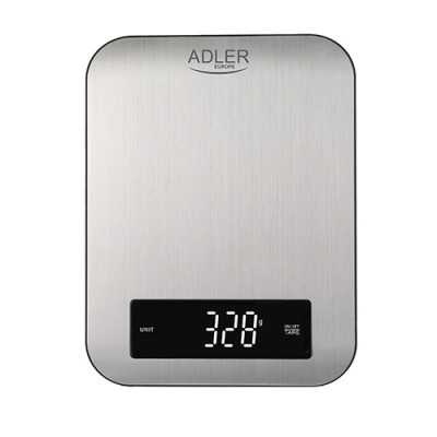 Adler Kitchen scale AD 3174 Maximum weight (capacity) 10 kg Graduation 1 g Display type LED Inox