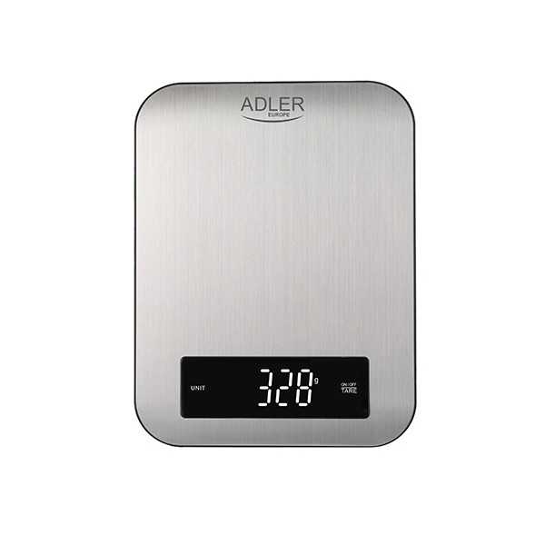 Adler Kitchen scale AD 3174 Maximum weight (capacity) 10 kg Graduation 1 g Display type LED Inox