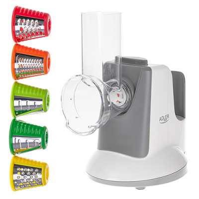 Adler Vegetable Slicer AD 4815 White/Grey 150 W