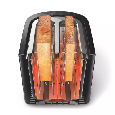 Philips Toaster HD2637/90 Viva Collection Number of slots 2 Housing material Metal/Plastic Black