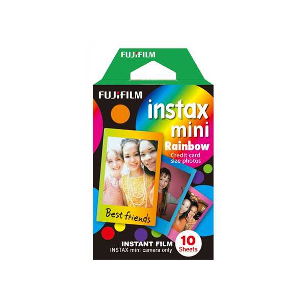 Fujifilm Instax Mini Rainbow Instant Film Quantity 10 86 x 54 mm