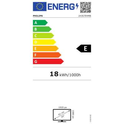 Philips 243S7EHMB/00 23.8 " IPS FHD 16:9 5 ms 250 cd/m Black HDMI ports quantity 1 60 Hz