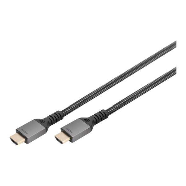 Digitus 8K PREMIUM HDMI 2.1 Connection Cable Black HDMI to HDMI 3 m