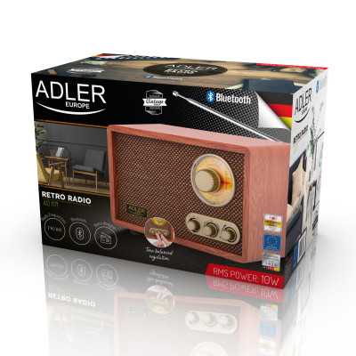 Adler Retro Radio AD 1171 10 W Brown