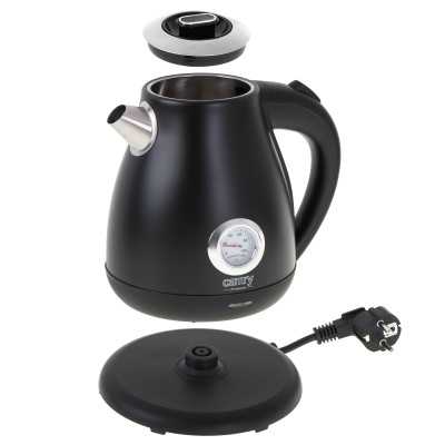 Camry Kettle with a thermometer CR 1344 Electric 2200 W 1.7 L Stainless steel 360 rotational base Black