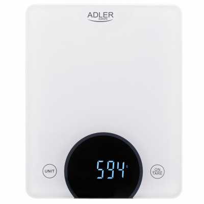 Adler Kitchen Scale AD 3173w Maximum weight (capacity) 10 kg Graduation 1 g Display type LED White