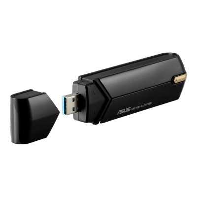 Asus Wireless Dual-band USB-AX56 AX1800 (No cradle) 802.11ax 1201+574 Mbit/s Mesh Support No MU-MiMO Yes