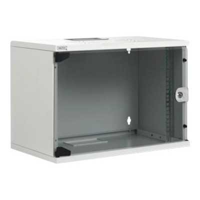 Digitus 9U wall mounting cabinet DN-19 09-U-S-1 Grey Safety class rating IP20. Lockable safety-glass door. 200 door opening angl