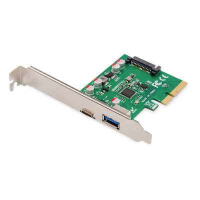 DIGITUS PCIe card, USB-C 3.1 Gen 2, 10Gpbs, USB-A 3.1 Digitus PCIe card, USB-C 3.1 Gen 2, 10Gpbs, USB-A 3.1 DS-30225