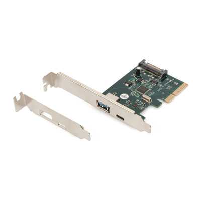 DIGITUS PCIe card, USB-C 3.1 Gen 2, 10Gpbs, USB-A 3.1 Digitus PCIe card, USB-C 3.1 Gen 2, 10Gpbs, USB-A 3.1 DS-30225