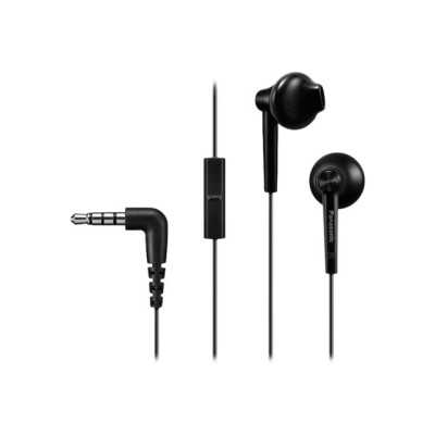 Panasonic Headphones RP-TCM55E-K Wired In-ear Microphone Black