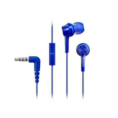 Panasonic Canal type RP-TCM115E-A Wired In-ear Microphone Blue