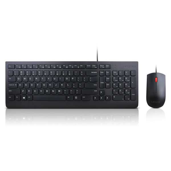 Lenovo Essential Essential Wired Keyboard and Mouse Combo - Lietuviškos klaviatūros ir pelės rinkinys Laidinis laidinis USB jung